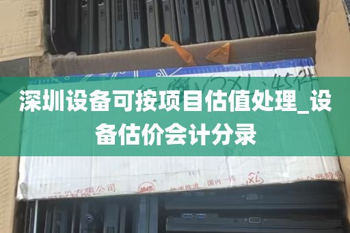 深圳设备可按项目估值处理_设备估价会计分录
